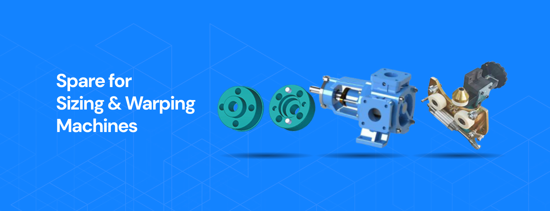 spare for sizing & warping machines banner
